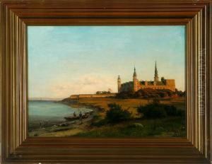 Evening Atmosphere By The Coast Of Elsinore Castle, Denmark