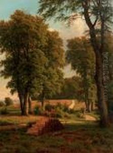 A Woodgatherer On A Path