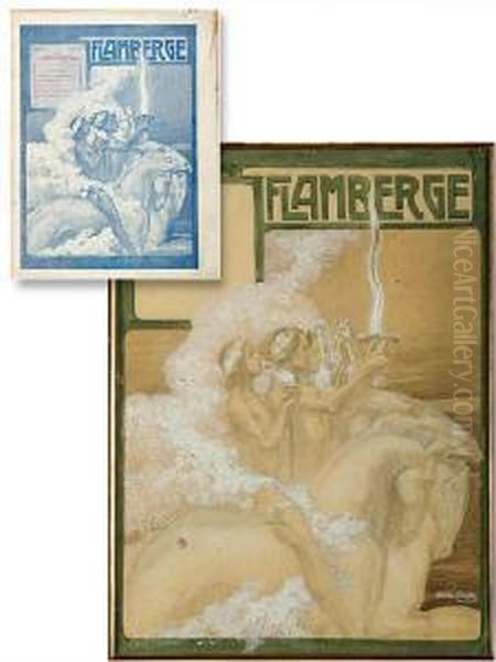 Projet De Couverture Pour La Revue Flamberge - view 1