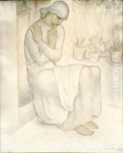 Etude De La Madone De L'annonciation by Anto Carte