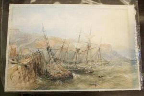 Shipping Wrecking Off Brixham - view 1