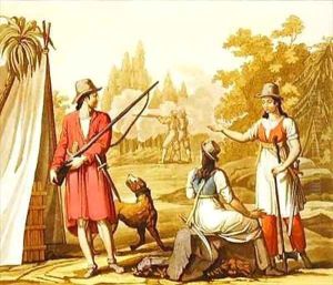 A group of men and women from the Antilles by C. Bottigelli