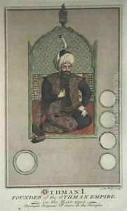 Osman I (1259-1326) founder of the Ottoman Empire in the year 1300 by Claude du Bose