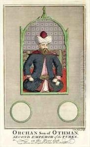 Orkhan son of Osman, Second Emperor of the Turks in the year 1326 by Claude du Bose