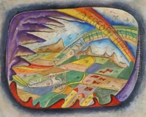 Aereo Pittura Futurista by Decio Cartesio