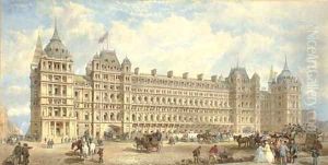 Competition Design for St Pancras Station, circa 1870 by Edward Middleton Barry