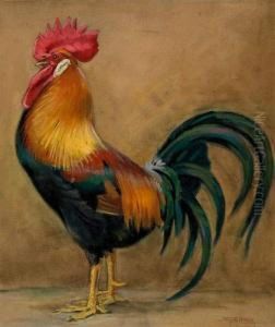 Coq De Basse-cour by Eugene Cartier