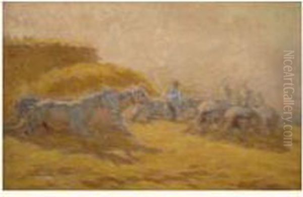 Chevaux Battant Le Ble - view 1