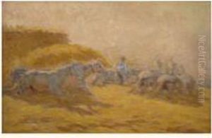 Chevaux Battant Le Ble Chevaux Battant Le Ble