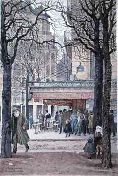 Queue at the Tabac on the corner of the Avenue du Maine and the rue Gassendi, Paris - view 1
