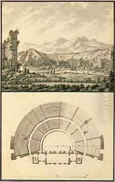 View and Plan of the Theatre of Hierapolis - view 1