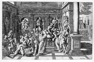 The Birth of Saint John the Baptist, after J. de Conte