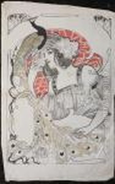 Donna Con Pavone - view 1