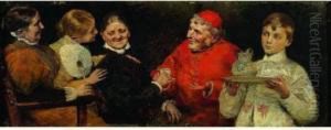 La Visite Du Prelat by Antonio Salvador Casanova Y Estorach