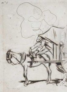 Elcarro De Rusinyol by Ramon Casas