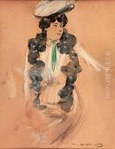 Una Joven by Ramon Casas