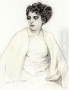 Una Joven by Ramon Casas
