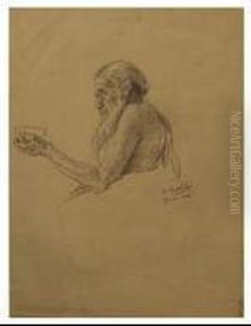 Mezzobusto Di Uomo by Basilio Cascella