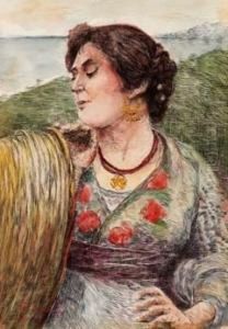 Ragazza In Costume Abruzzese