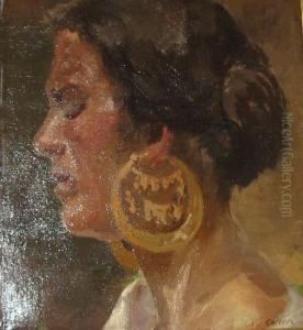 Ritratto Della Figlia Di Jorio by Basilio Cascella