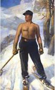 Benito Mussolini Sciatore