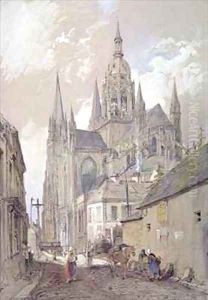 Bayeux Cathedral, View from the South East Bayeux Cathedral, View from the South East