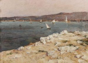 Vue De L'entree Du Port De Marseille by Alfred Casile