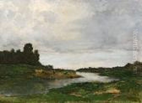 Personnages Au Bord D'une Riviere. - view 1