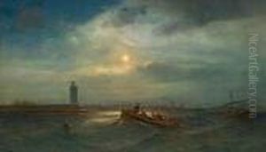 Voiliers En Mer. by Alfred Casile