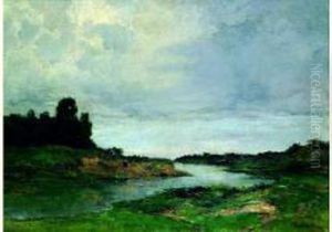 Personnages Au Bord D'un Etang
