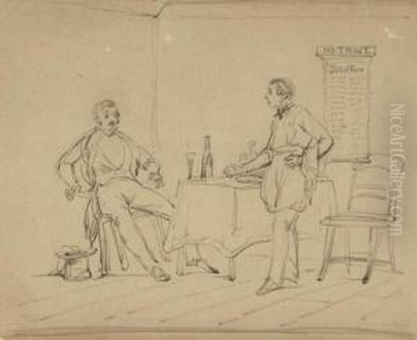 Scene In An English Restaurant - view 1