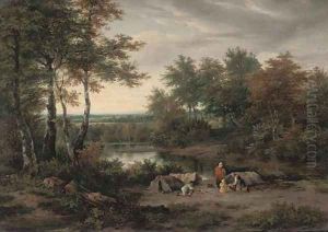 Camping on the river bank