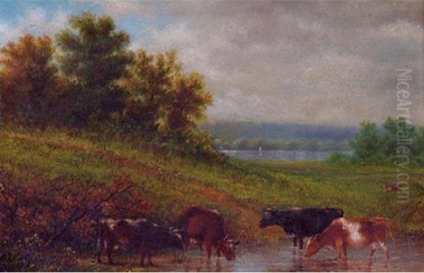 Cows In A Landscape - view 1