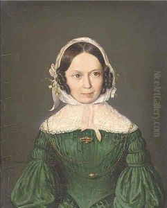 Portrait of a lady by Karl Brauer
