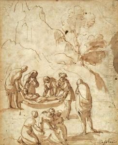The Entombment Of Christ by Alessandro Casolani