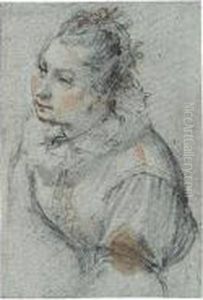 Half-length Study Of A Woman Half-length Study Of A Woman