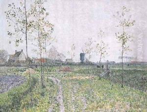 Herbstlandschaft bei Knokke by Paul Baum