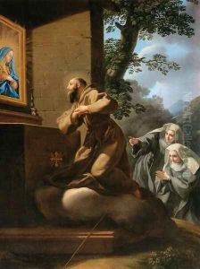 St Francis of Paola in Ecstasy by Pietro Bianchi