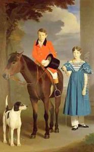 John Gubbins Newton and his Sister Mary by Robert Burnard