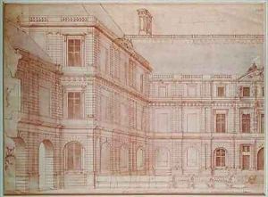 North Facade of the Palais de Luxembourg by Salomon de Brosse