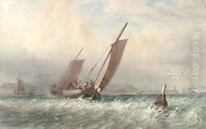 Heading out to the fishing grounds by Sir Oswald Walter Brierly