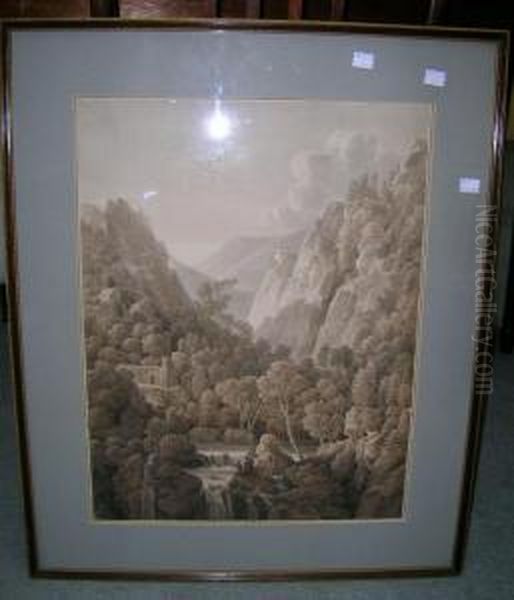 Vue Du Chateau Et D'une Partie
De La Lac De Bracciano; Vue De La Vallee Et Des Grands Rochers Au Desus
De La Cascade De Terni Ink - view 1