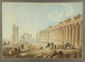 Vue De Palmyre by Louis Francois Cassas