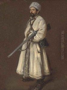 A Russian huntsman by Wilhelm Amandus Beer