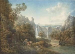 Un Paysage Avec Des Chutes D'eau