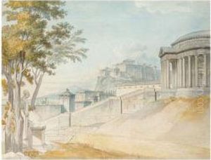 Evocation Of Ancient Athens by Louis Francois Cassas