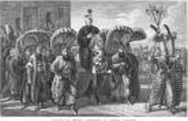 entree Solennelle Du Pacha Au Caire>/<costume Et Cortege Ordinaire.. - view 1