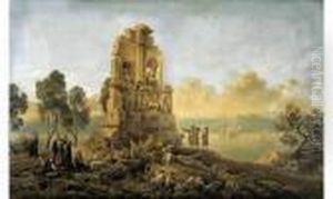 Le Monument De Philopappos A Athenes, Dans Un Paysage Imaginaire