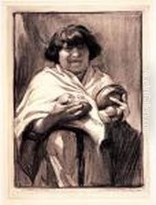 The Pottery Seller - In Reverse by Ira Diamond Gerald Cassidy
