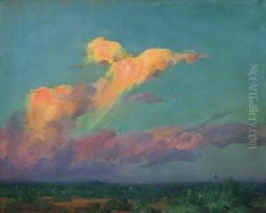''the Day's End-desert Sunset #3'' by Ira Diamond Gerald Cassidy